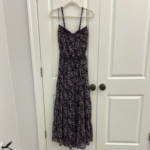 Evereve Black and White Spaghetti Strap Sundress